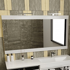 Style Line Мебель для ванной Даллас 150 L Люкс Plus 2 ящика подвесная белая – фотография-16